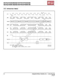 IS61NVP204836B-166TQLI Datasheet Page 22