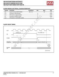 IS61NVP51236-250B3I Datasheet Page 17