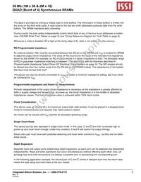 IS61QDB41M36-250M3L Datasheet Page 5