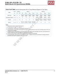 IS61QDB41M36-250M3L Datasheet Page 9