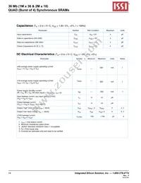 IS61QDB41M36-250M3L Datasheet Page 14