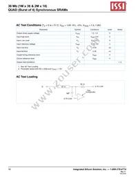 IS61QDB41M36-250M3L Datasheet Page 16