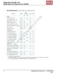 IS61QDB41M36-250M3L Datasheet Page 17