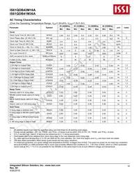 IS61QDB42M18A-333M3LI Datasheet Page 18