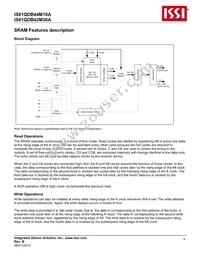 IS61QDB44M18A-300M3L Datasheet Page 4