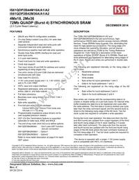 IS61QDP2B44M18A-400M3L Datasheet Cover