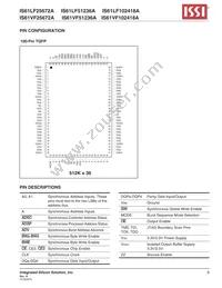 IS61VF51236A-7.5B3I Datasheet Page 9