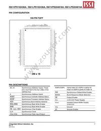 IS61VPS102436A-166TQL-TR Datasheet Page 7