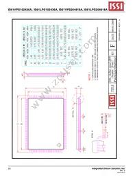 IS61VPS102436A-166TQL-TR Datasheet Page 20