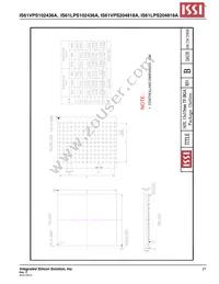 IS61VPS102436A-166TQL-TR Datasheet Page 21