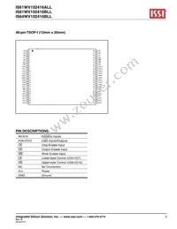 IS61WV102416ALL-20MI-TR Datasheet Page 3