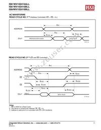 IS61WV102416ALL-20MI-TR Datasheet Page 11