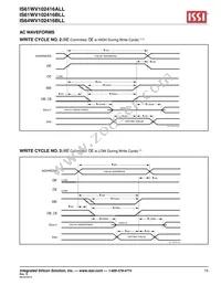 IS61WV102416ALL-20MI-TR Datasheet Page 15