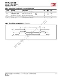 IS61WV102416ALL-20MI-TR Datasheet Page 17