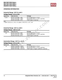 IS61WV102416ALL-20MI-TR Datasheet Page 18