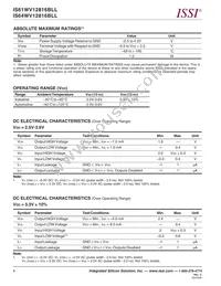 IS61WV12816BLL-12TLI Datasheet Page 4