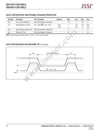 IS61WV12816BLL-12TLI Datasheet Page 12