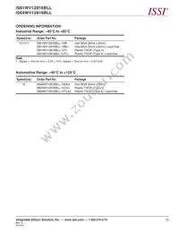 IS61WV12816BLL-12TLI Datasheet Page 13