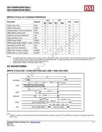 IS61WV204816ALL-10TLI Datasheet Page 10