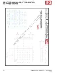 IS61WV25616BLL-10BI-TR Datasheet Page 20