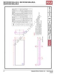 IS61WV25616BLL-10BI-TR Datasheet Page 22