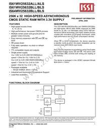 IS61WV25632BLL-10BLI Datasheet Cover