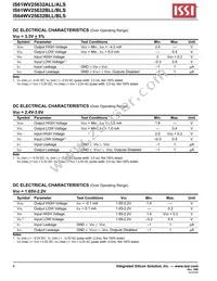 IS61WV25632BLL-10BLI Datasheet Page 4