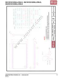 IS61WV3216DBLL-10TLI Datasheet Page 19