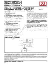 IS61WV51232BLL-10BLI Datasheet Cover