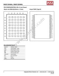 IS62C10248AL-55TLI Datasheet Page 2