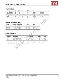 IS62C10248AL-55TLI Datasheet Page 3