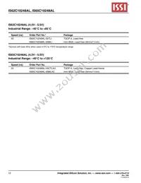 IS62C10248AL-55TLI Datasheet Page 12