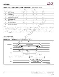 IS62C256-70UI Datasheet Page 6