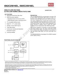 IS62C25616EL-45TLI Datasheet Cover