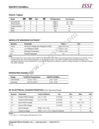 IS62WV10248BLL-55BI-TR Datasheet Page 3