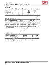 IS62WV10248DBLL-55MLI Datasheet Page 3