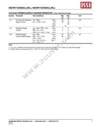 IS62WV10248DBLL-55MLI Datasheet Page 7