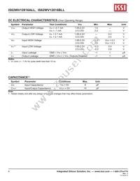 IS62WV12816ALL-70BLI Datasheet Page 4