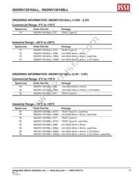 IS62WV12816ALL-70BLI Datasheet Page 15