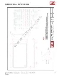 IS62WV12816ALL-70BLI Datasheet Page 17