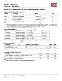 IS62WV12816EALL-55BLI Datasheet Page 4