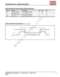 IS62WV25616BLL-55TI-TR Datasheet Page 11