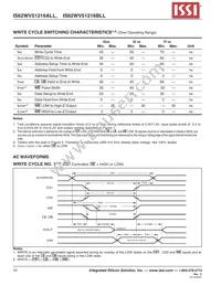 IS62WV51216BLL-55BI-TR Datasheet Page 10