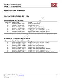 IS62WV51216EFBLL-45BLI Datasheet Page 17