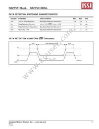 IS62WV5128BLL-55T2I-TR Datasheet Page 11