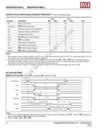 IS62WV6416ALL-55BI-TR Datasheet Page 10