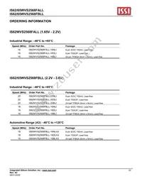 IS62WVS2568FBLL-20NLI Datasheet Page 22