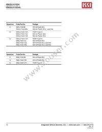 IS63LV1024L-12J-TR Datasheet Page 10