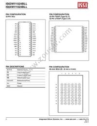 IS63WV1024BLL-12BLI Datasheet Page 2