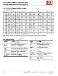 IS64LPS102436B-166B2LA3-TR Datasheet Page 6